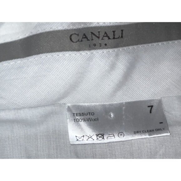 Canali Mens Tan Wool Dress Pants Size 42 Slim Fit - Picture 6 of 11